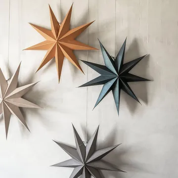 Estrela de Natal Boris 70 cm - Petróleo - Watt & Veke