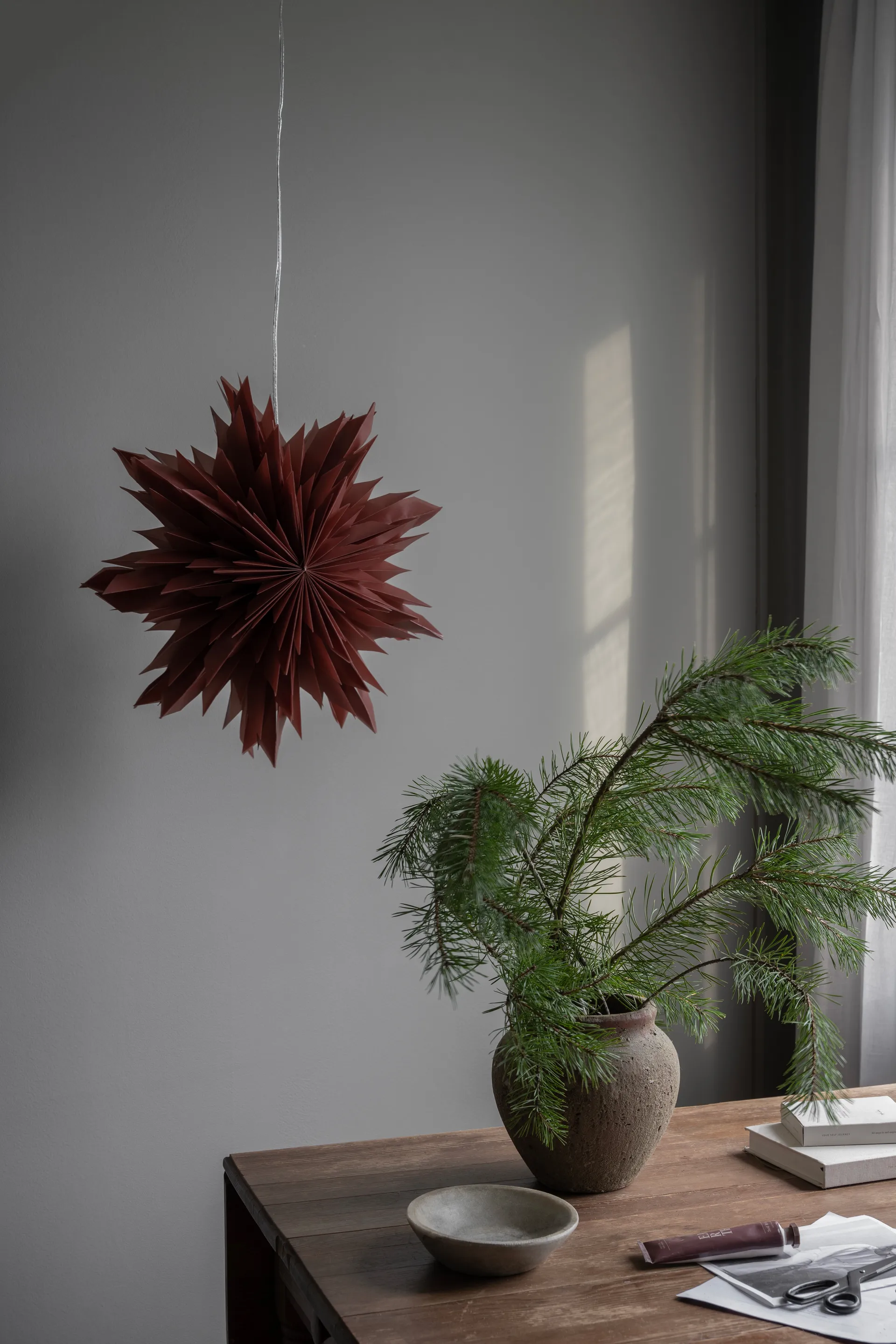 Estrela de Natal Oslo Ø44 cm, Red ochre Watt & Veke