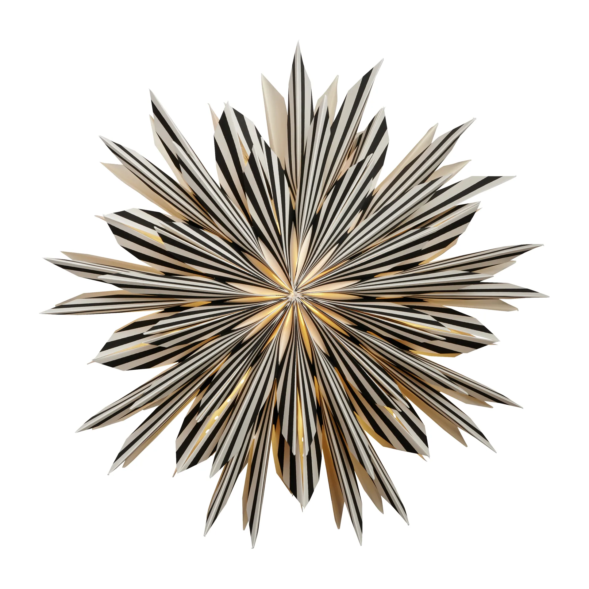 Estrela do advento Leah Ø50 cm, Preto-branco Watt & Veke