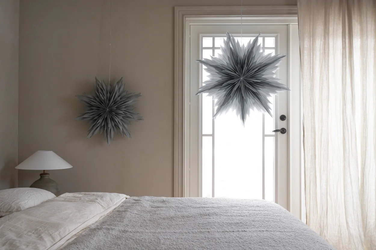 Estrela do Advento Oslo Ø80 cm embalagem de 2 - Cinza,  Watt & Veke