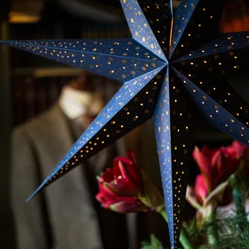 Estrela do Advento slim Isadora - Azul  - Watt & Veke