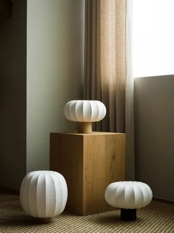 Lunari candeeiro de mesa - White-freixo escuro, Ø32x24 cm - Watt & Veke