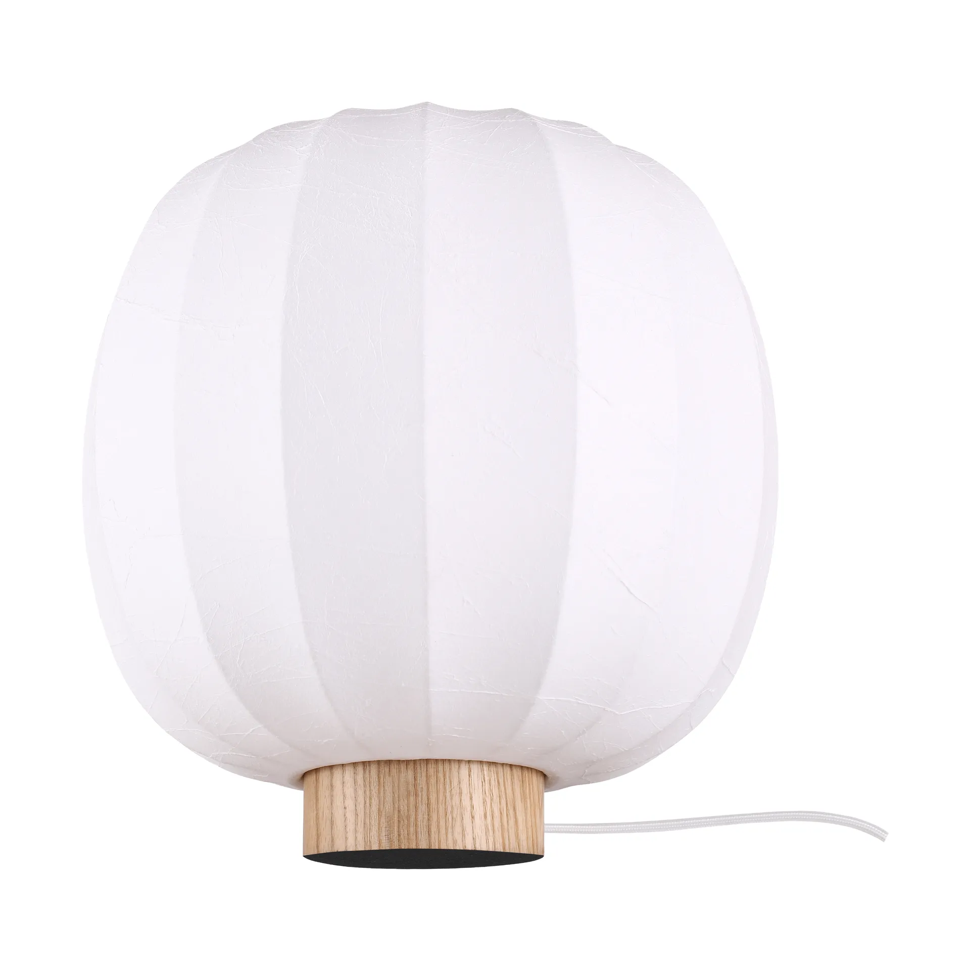 Lunari candeeiro de mesa, White-freixo natural, Ø30x32 cm Watt & Veke