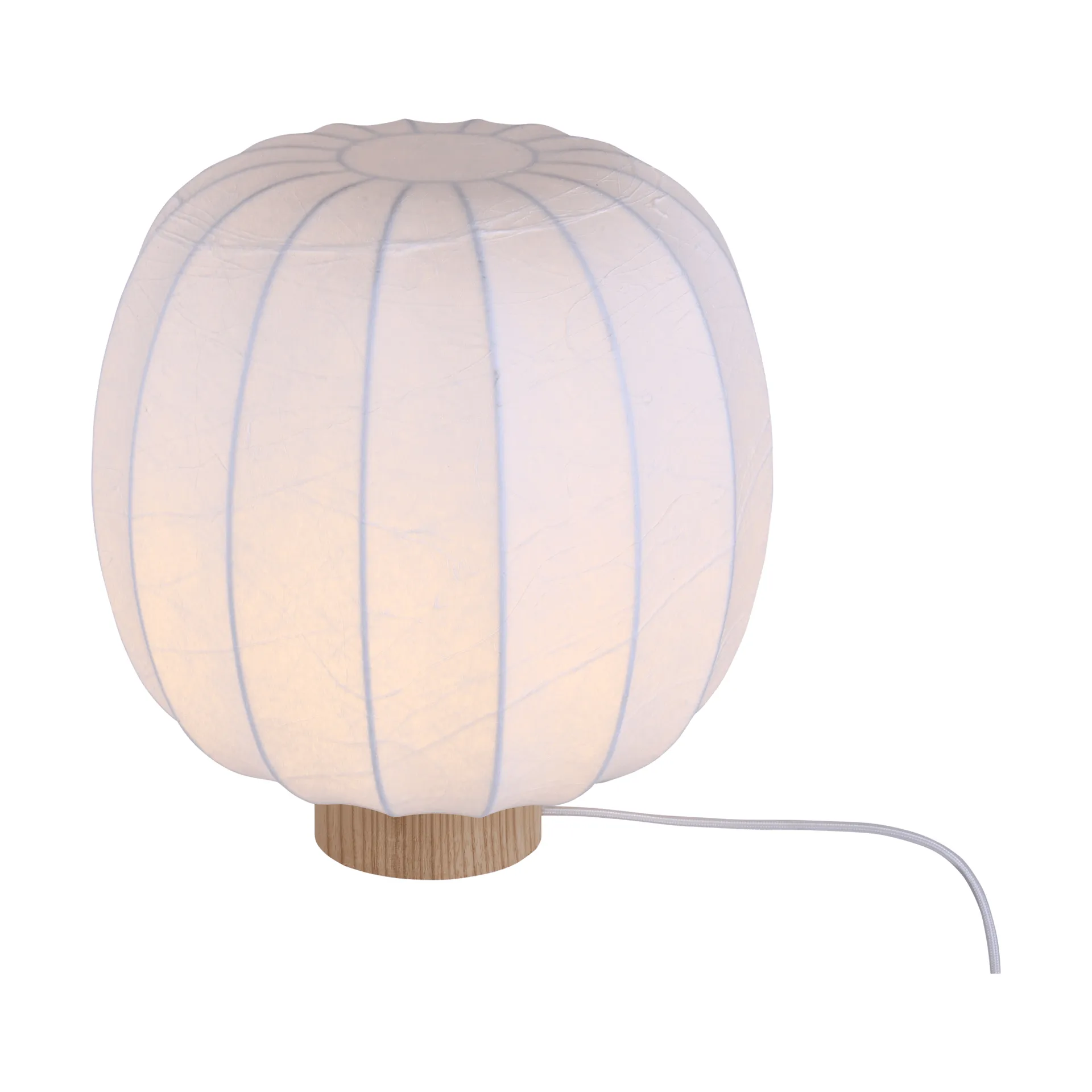 Lunari candeeiro de mesa, White-freixo natural, Ø30x32 cm Watt & Veke