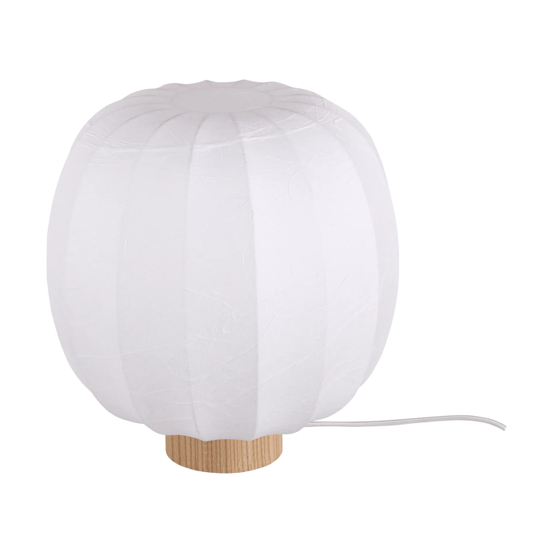 Lunari candeeiro de mesa, White-freixo natural, Ø30x32 cm Watt & Veke