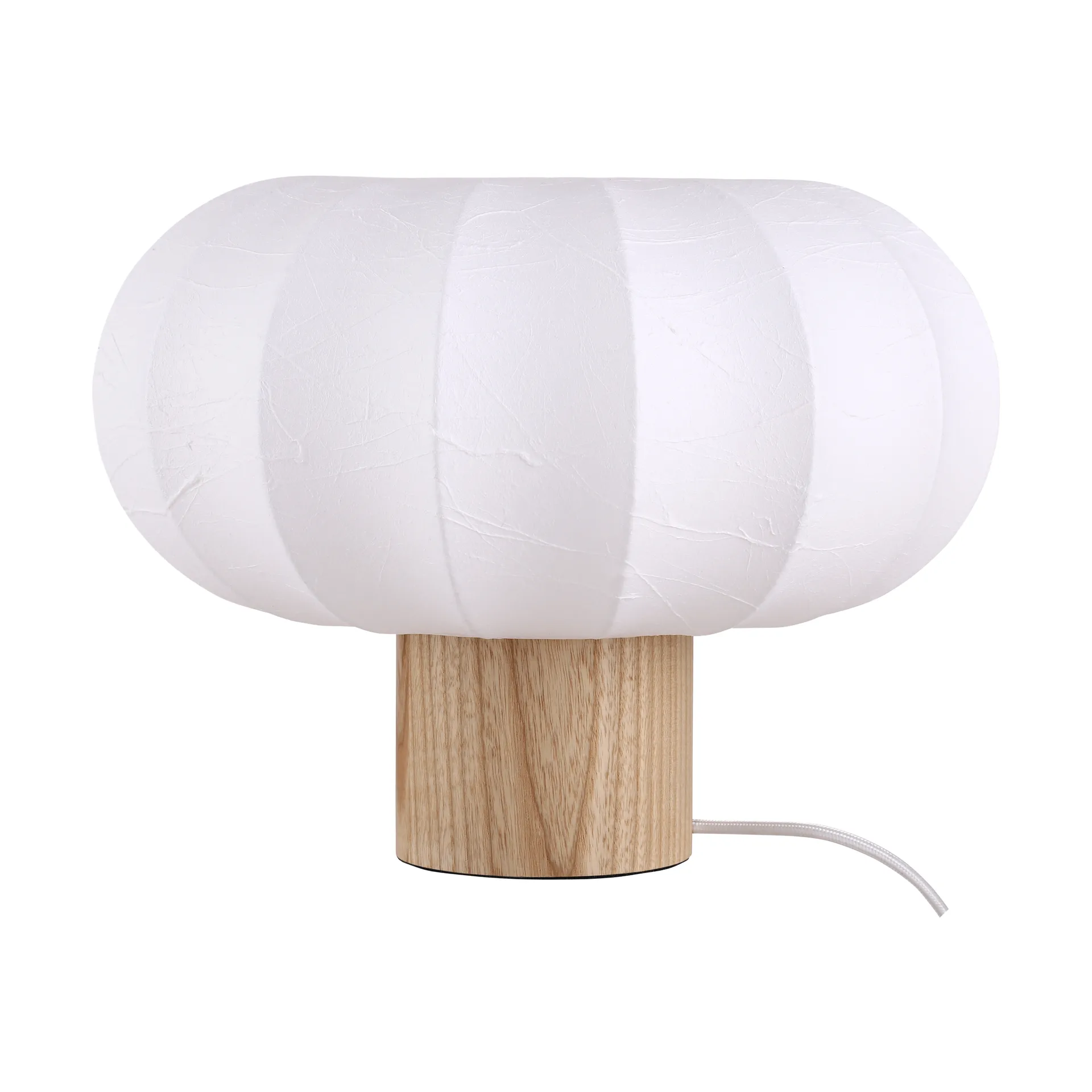 Lunari candeeiro de mesa, White-freixo natural, Ø32x24 cm Watt & Veke