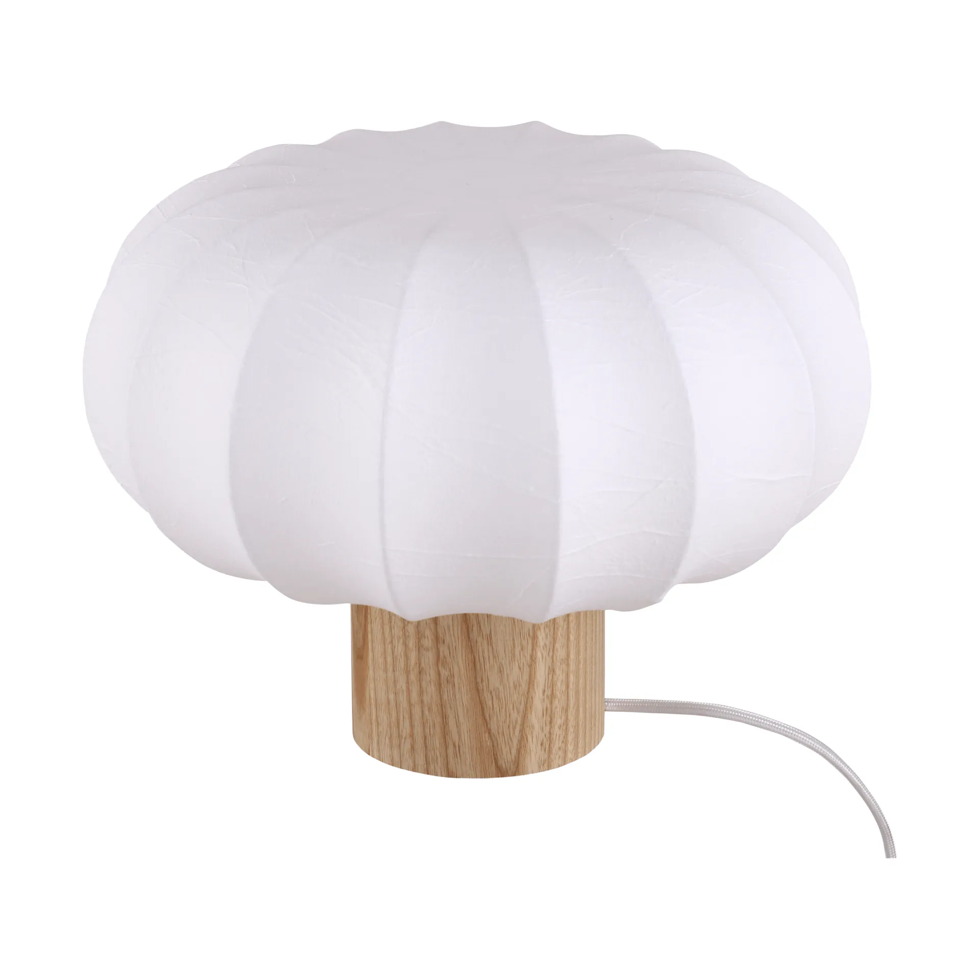 Lunari candeeiro de mesa, White-freixo natural, Ø32x24 cm Watt & Veke