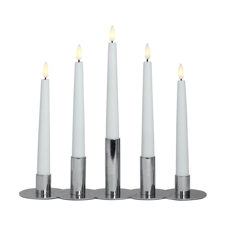 Lykke castiçais incl. 5 peças LED-claro, Chrome Watt & Veke