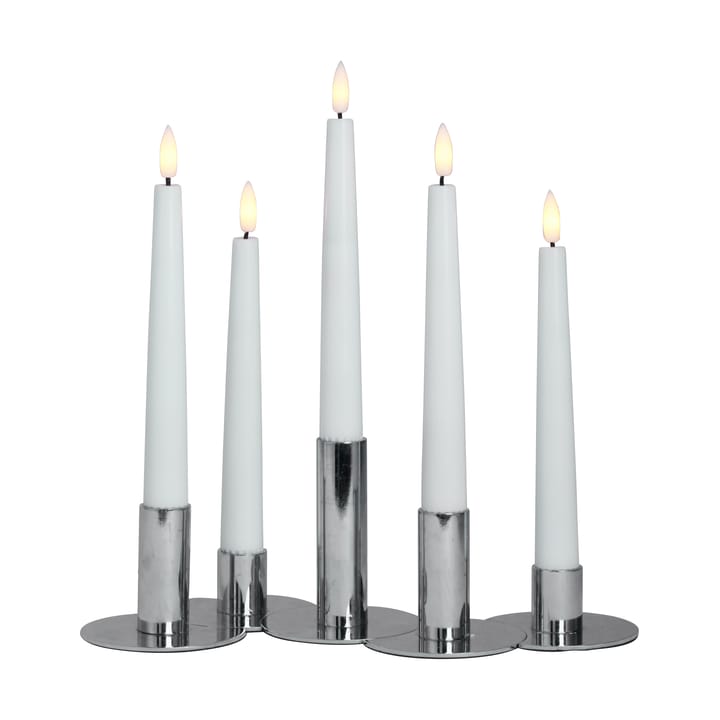 Lykke castiçais incl. 5 peças LED-claro, Chrome Watt & Veke
