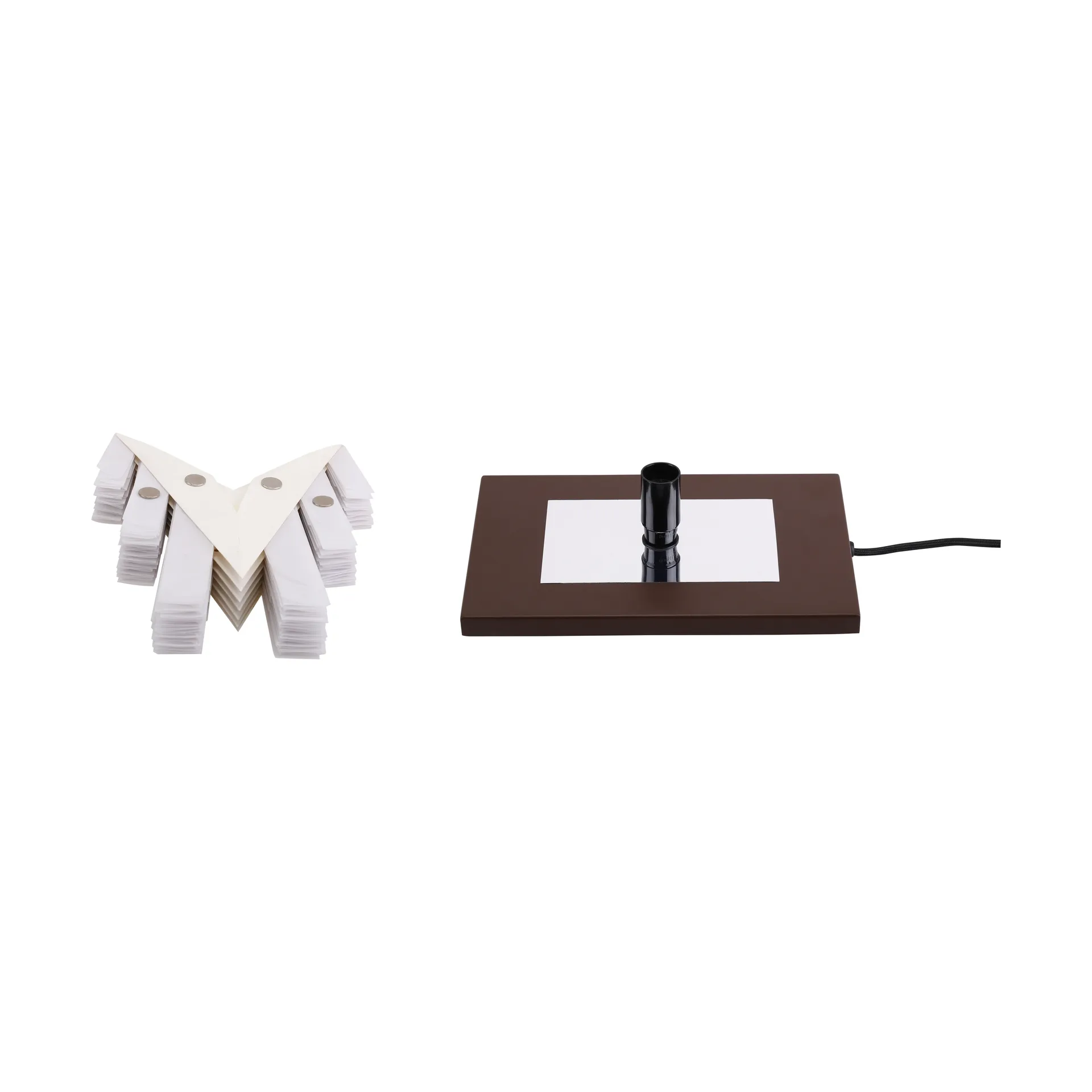 Mezza Snöblomma estrela de mesa, White-coffee Watt & Veke