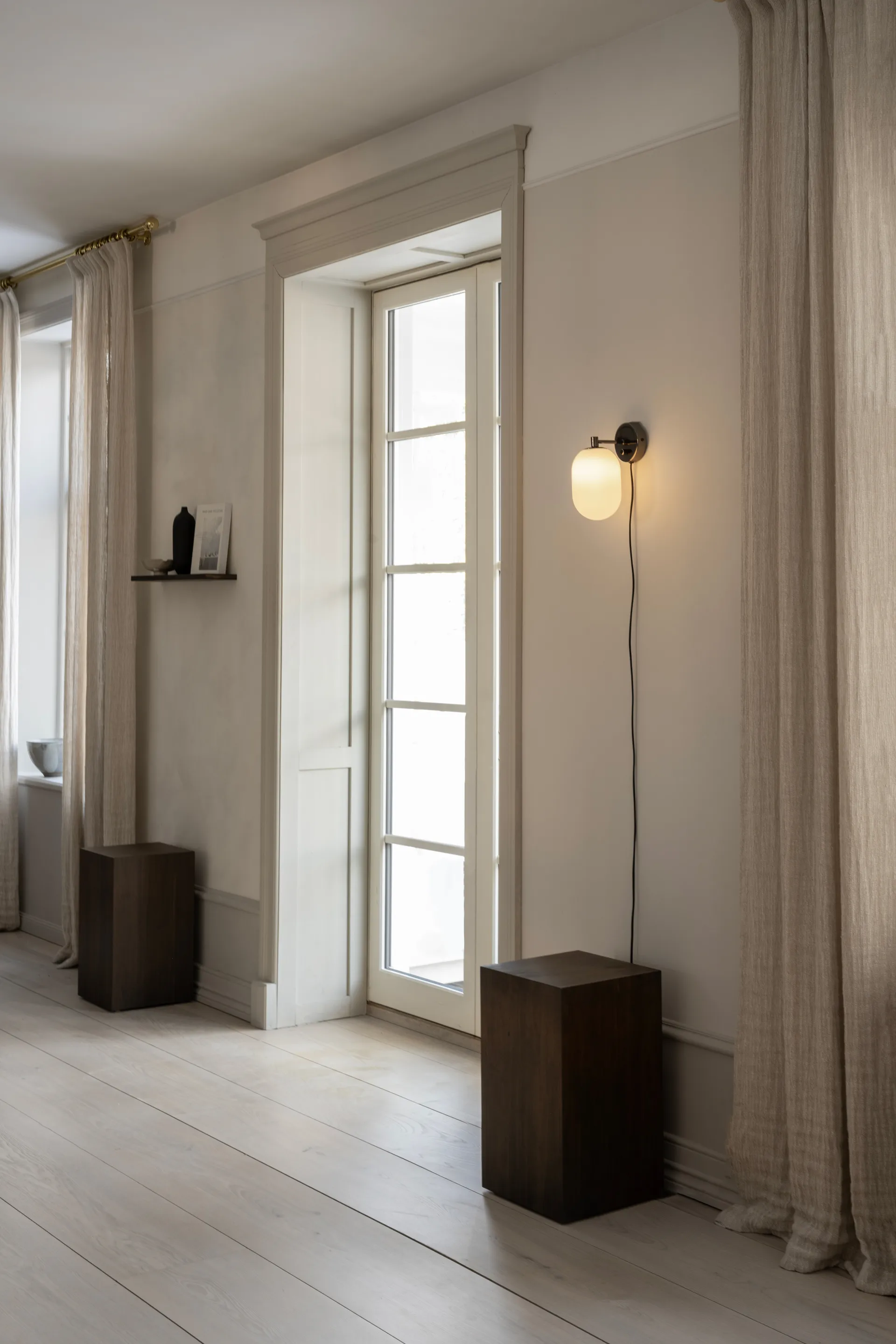 Noor candeeiro de parede 18 cm, Branco Watt & Veke