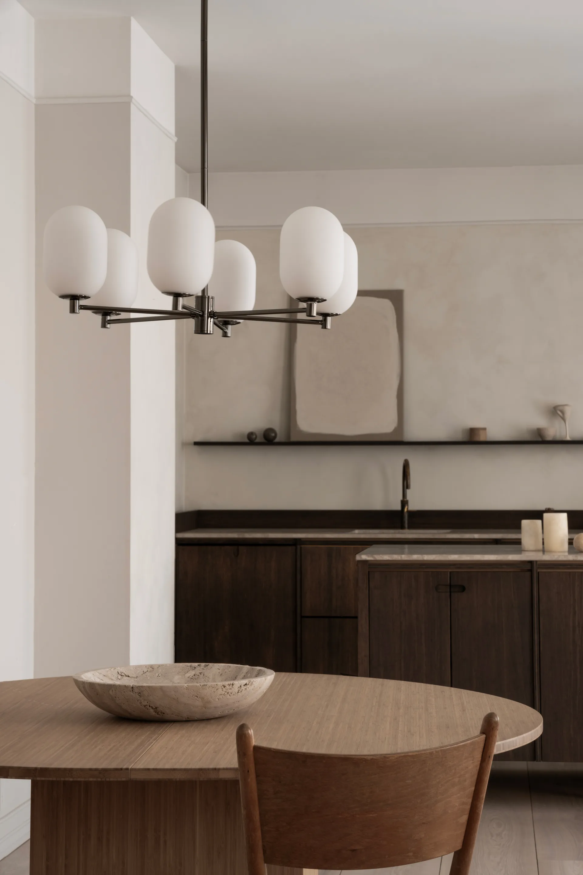 Noor candelabro Ø65 cm, Branco Watt & Veke