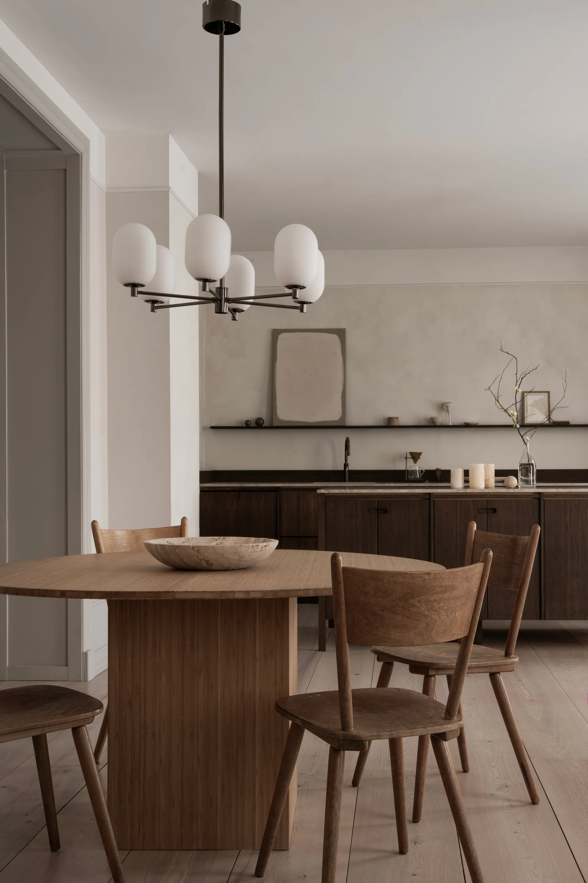 Noor candelabro Ø65 cm, Branco Watt & Veke