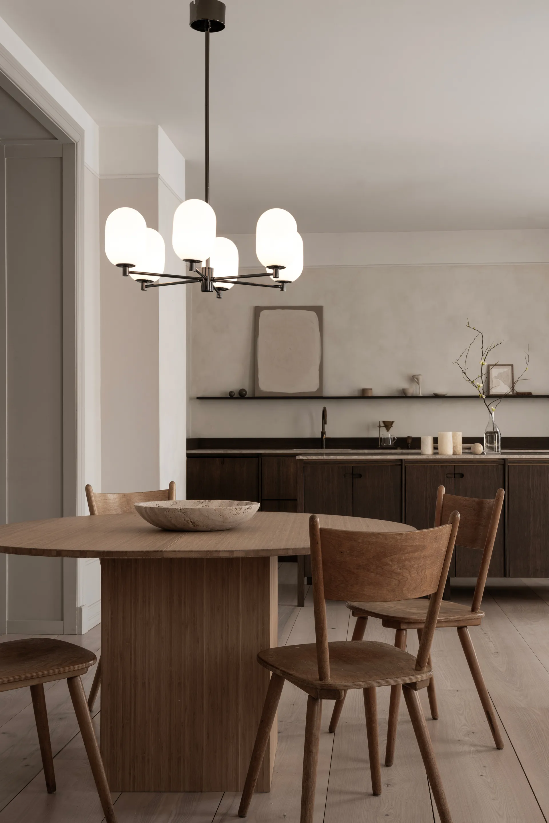 Noor candelabro Ø65 cm, Branco Watt & Veke