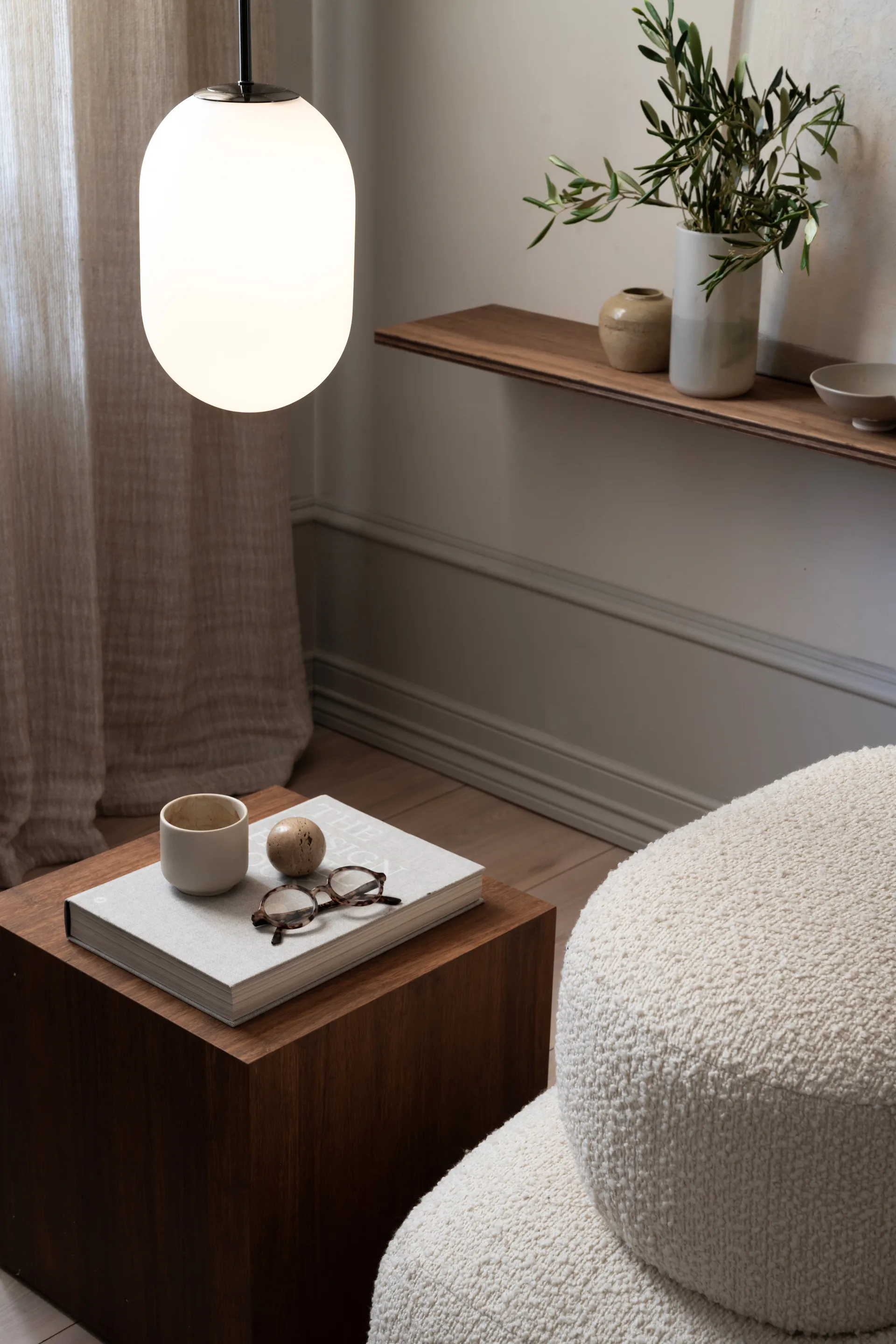 Noor pendente M Ø18 cm, Branco Watt & Veke