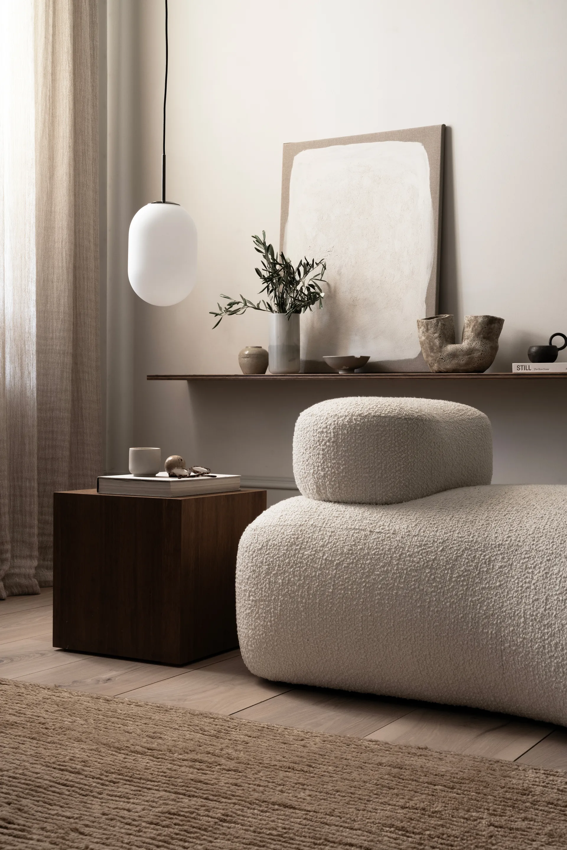 Noor pendente M Ø18 cm, Branco Watt & Veke