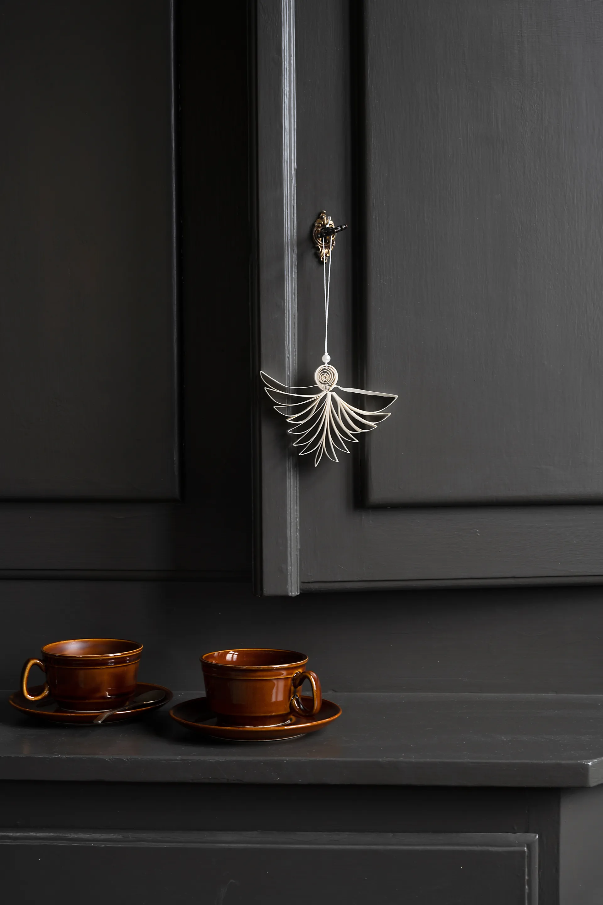 Pingente de natal Angel Ø10 cm, Natural Watt & Veke