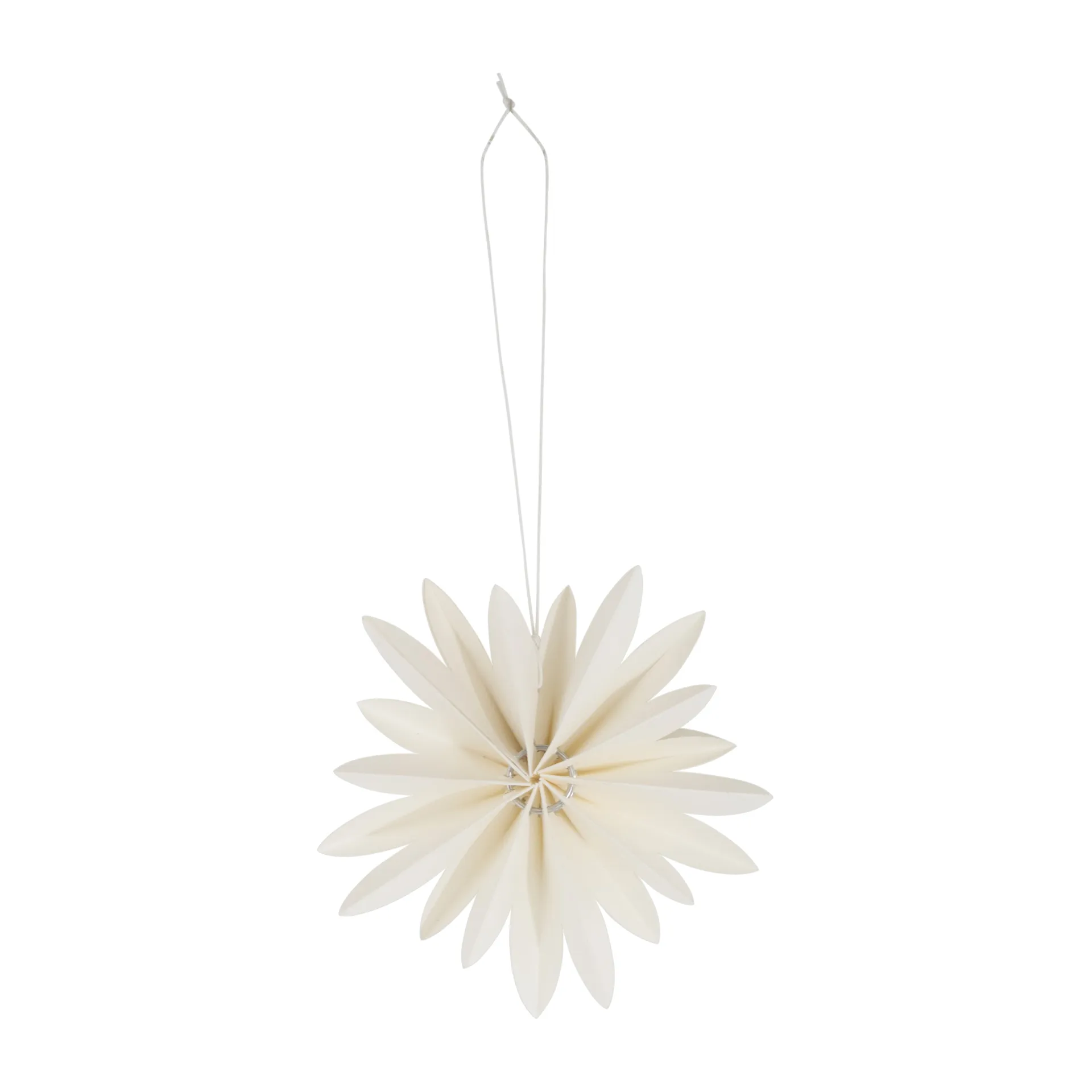 Pingente de natal Flower Ø10 cm, Branco Watt & Veke