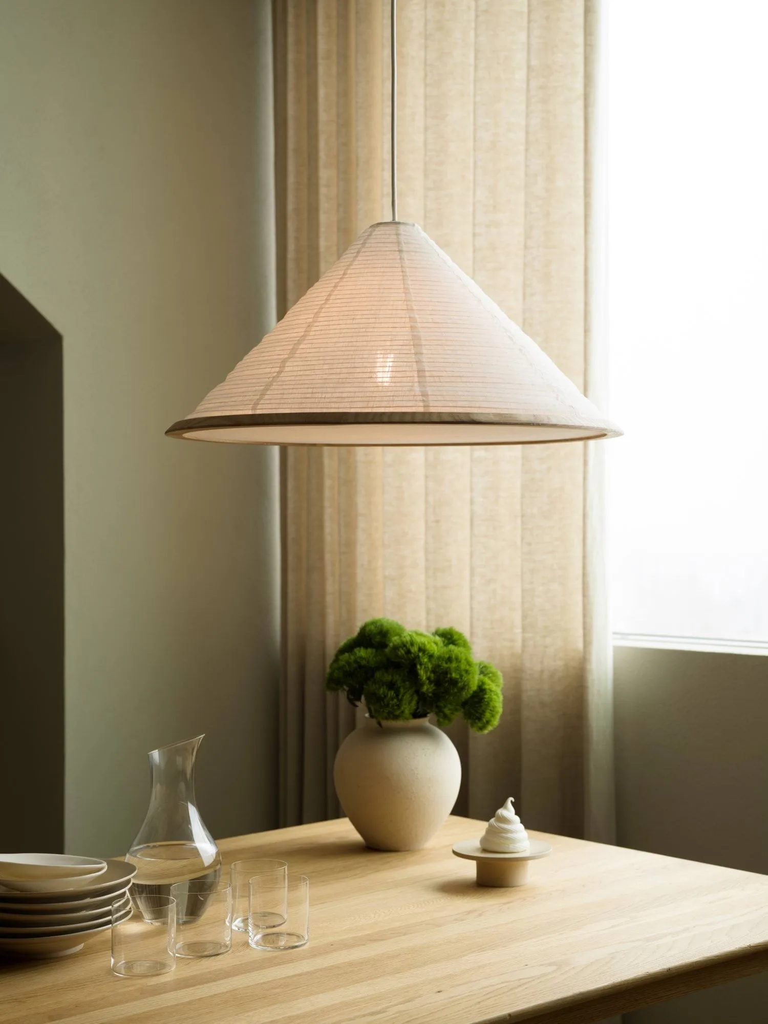 Shiro candeeiro pendente, White, Ø60x29 cm Watt & Veke