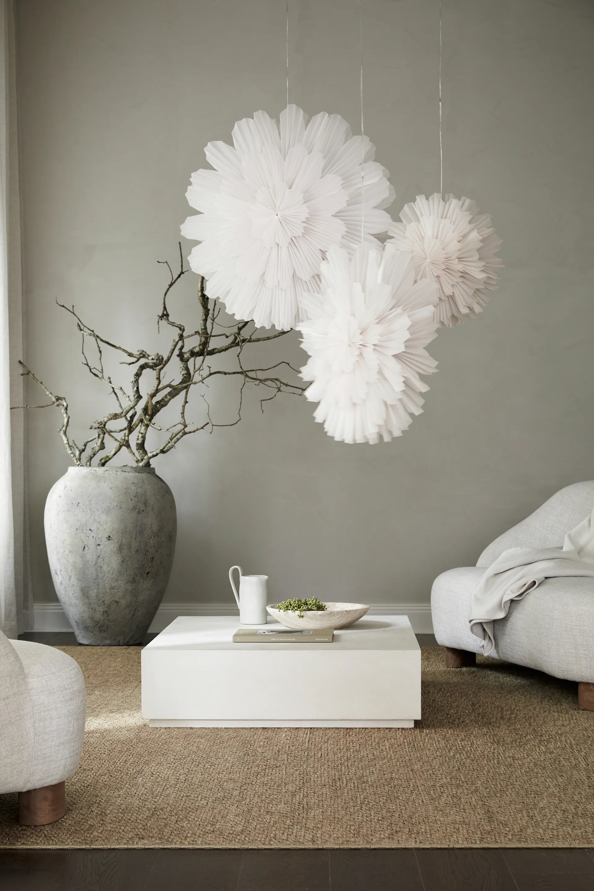 Snöblomma estrela de Advento, Ø80 cm Watt & Veke