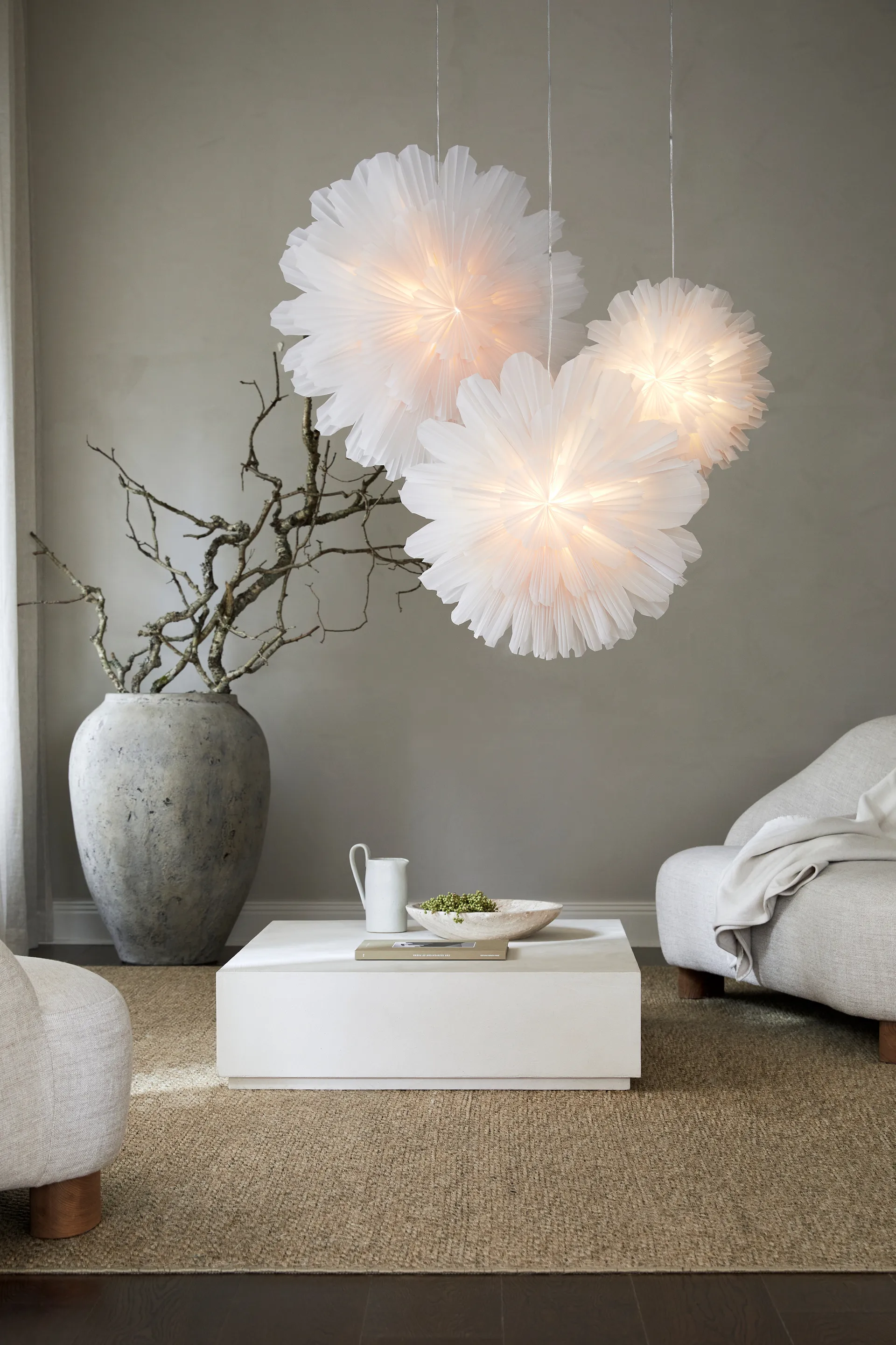 Snöblomma estrela de Advento, Ø80 cm Watt & Veke