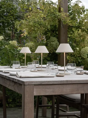 Teya candeeiro de mesa portátil - Offwhite, Ø15x26 cm - Watt & Veke