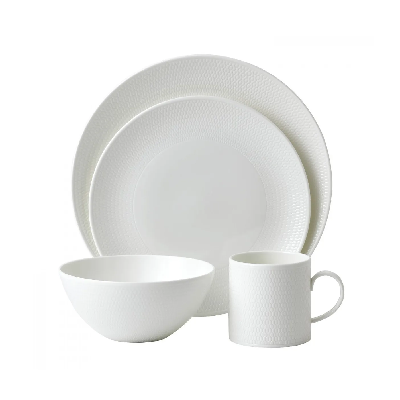 Conjunto para entradas Gio 16 peças, branco Wedgwood