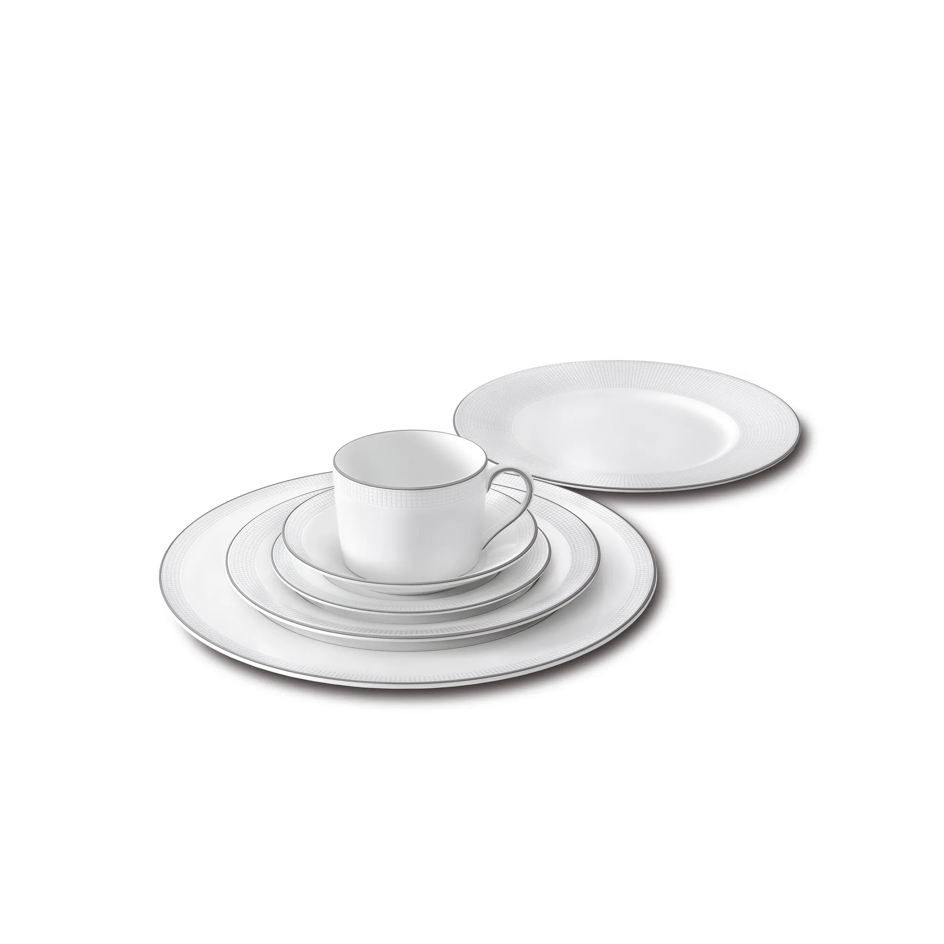 Pires de café Vera Wang Blanc Sur Blanc, Ø12,5 cm Wedgwood