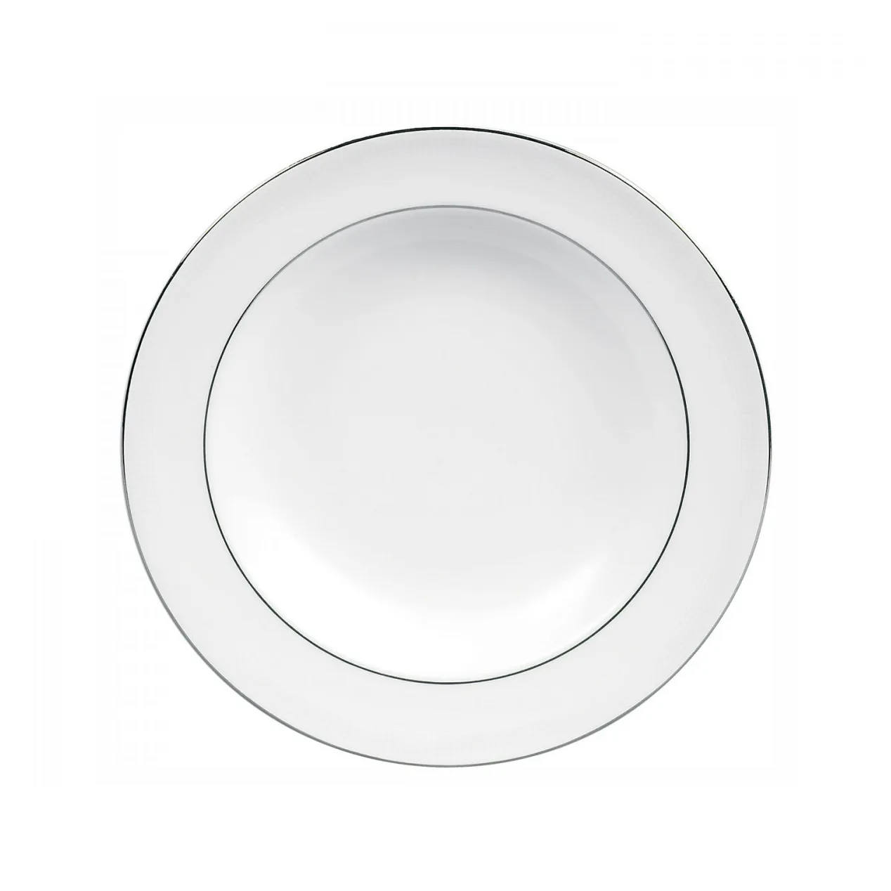 Prato fundo Vera Wang Blanc Sur Blanc, Ø23 cm Wedgwood