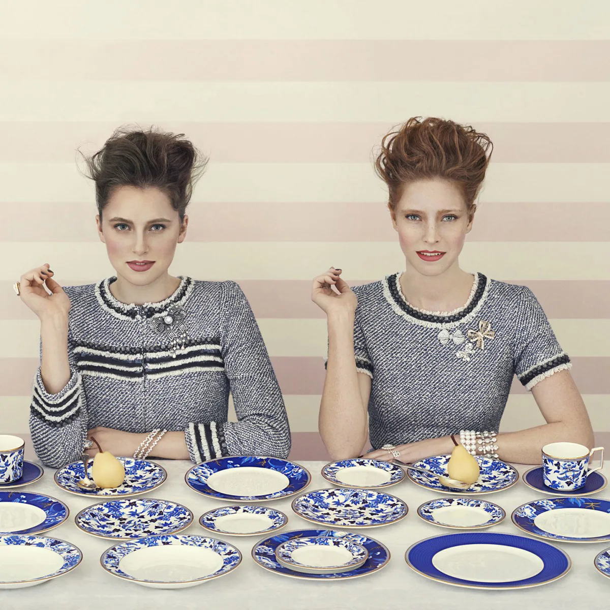 Prato pequeno Hibiscus Ø 20 cm, floral Wedgwood