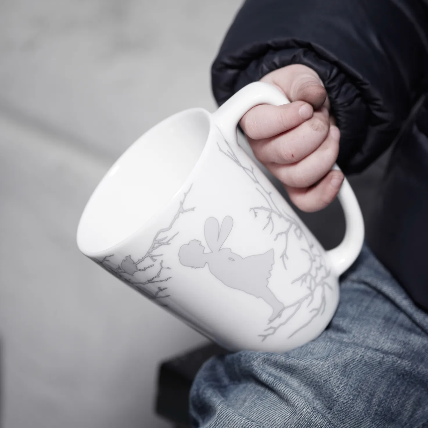 Caneca Alv 30 cl, white-silver Wik & Walsøe