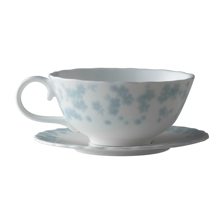 Chávena de chá com pires Slåpeblom 30 cl - Azul - Wik & Walsøe