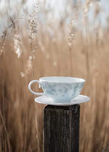 Chávena de chá com pires Slåpeblom 30 cl - Azul - Wik & Walsøe