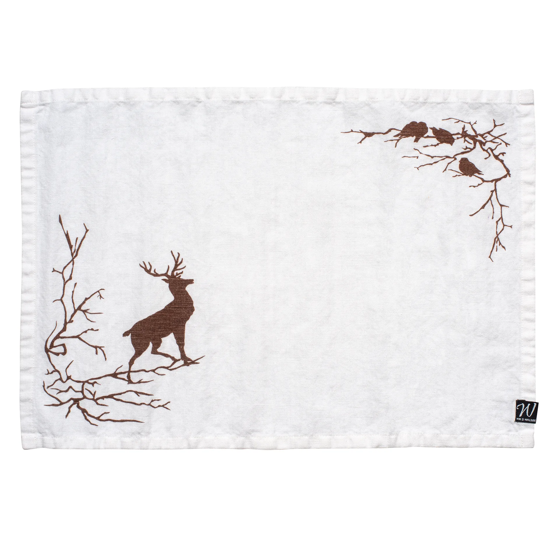Individual de mesa Alveskog 33x47 cm, branco Wik & Walsøe