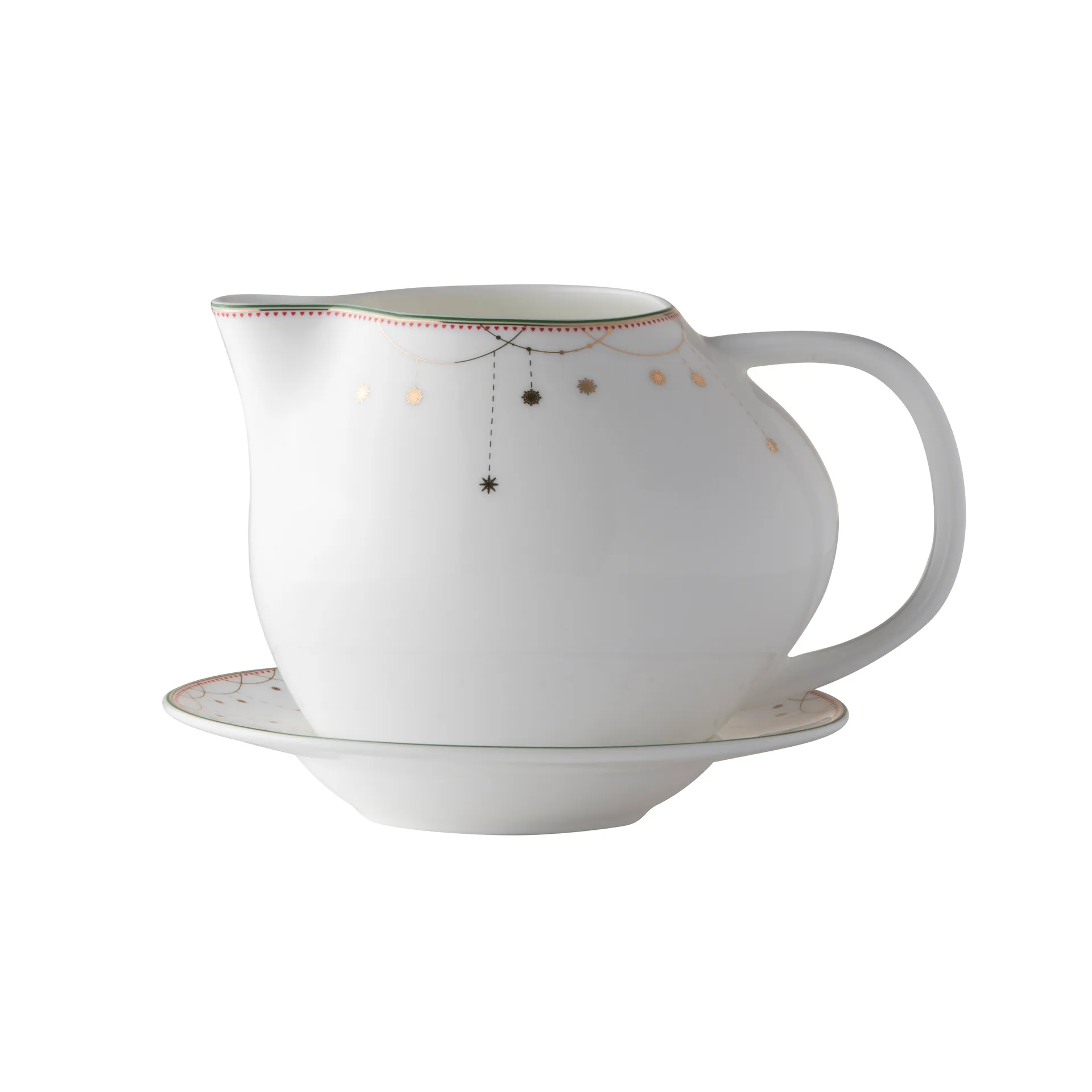 Jarro com taça Julemorgen, Branco-multi Wik & Walsøe