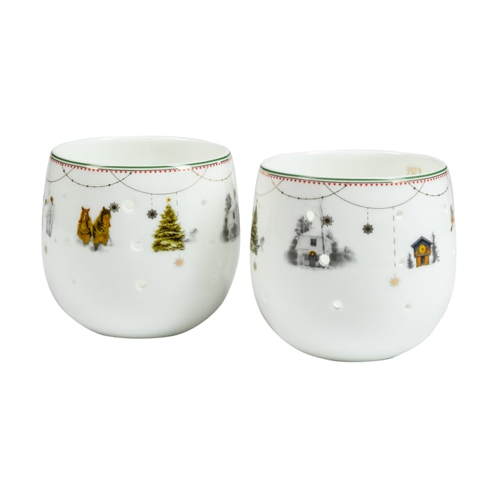 Julemorgen Story suporte para velas 2 unidades - Branco - Wik & Walsøe