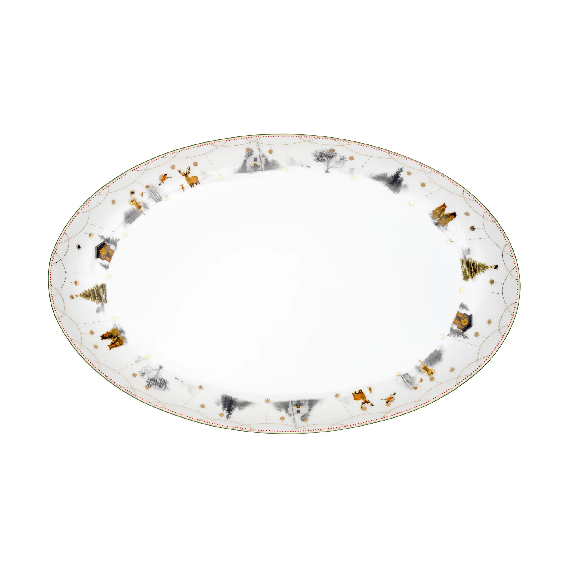 Julemorgen Story travessa oval, 39 cm Wik & Walsøe