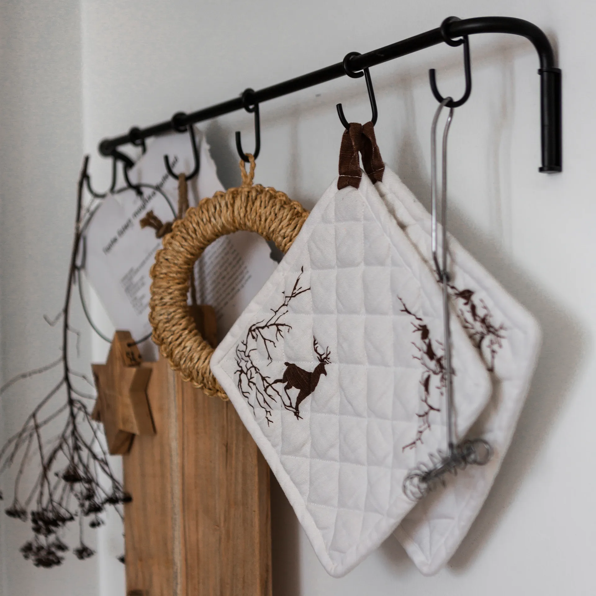 Luva para forno Alveskog 2 un., branco Wik & Walsøe