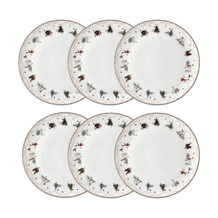 Prato Julemorgen Ø20 cm embalagem de 6 - undefined - Wik & Walsøe