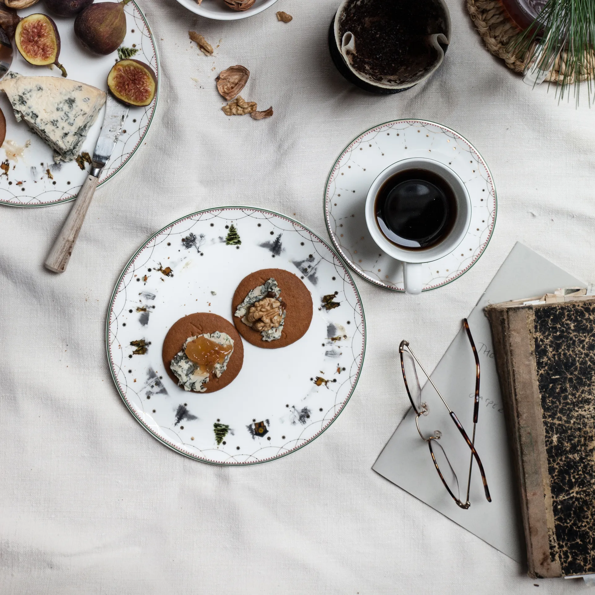 Prato Julemorgen Ø20 cm embalagem de 6 Wik & Walsøe