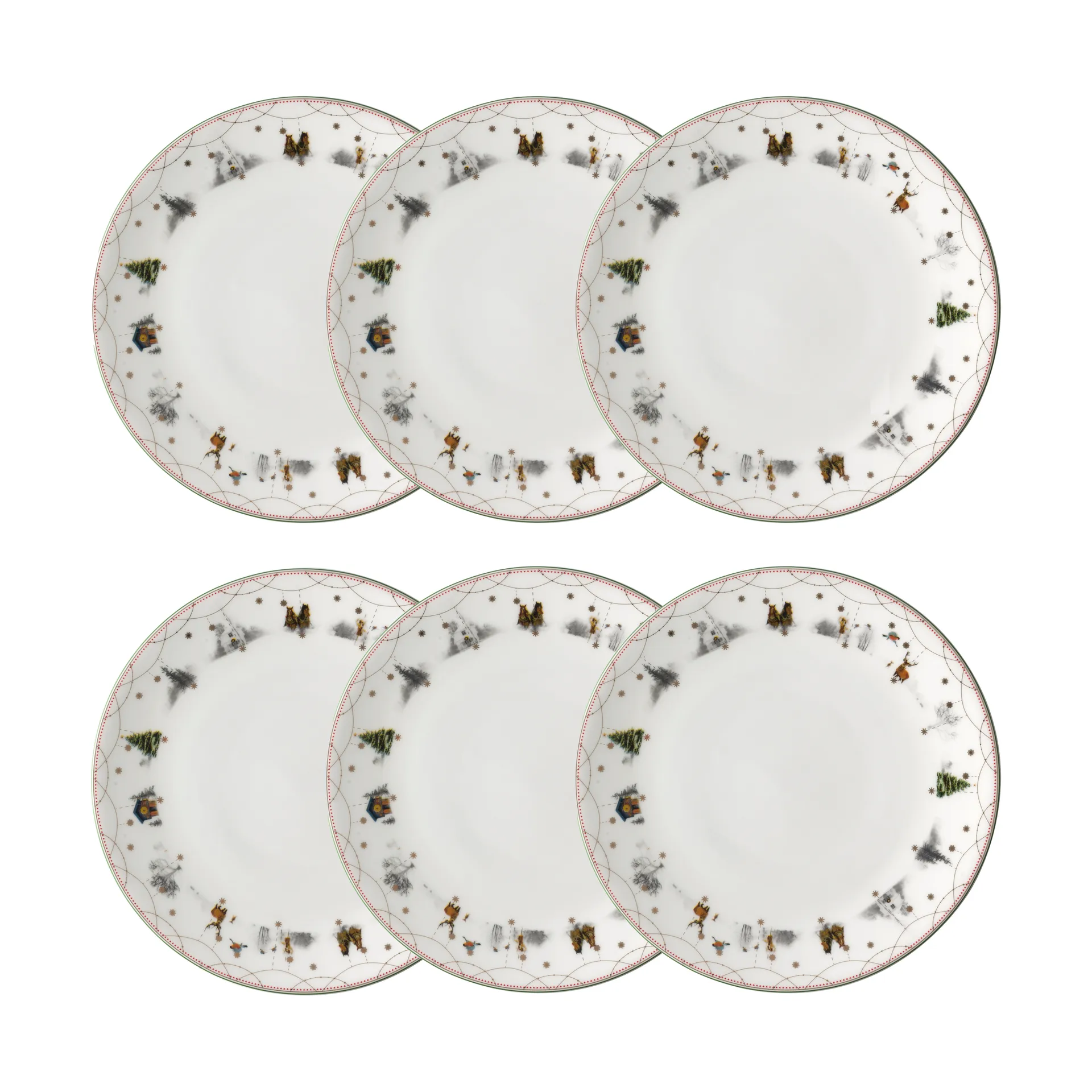 Prato Julemorgen Ø28 cm embalagem de 6 Wik & Walsøe