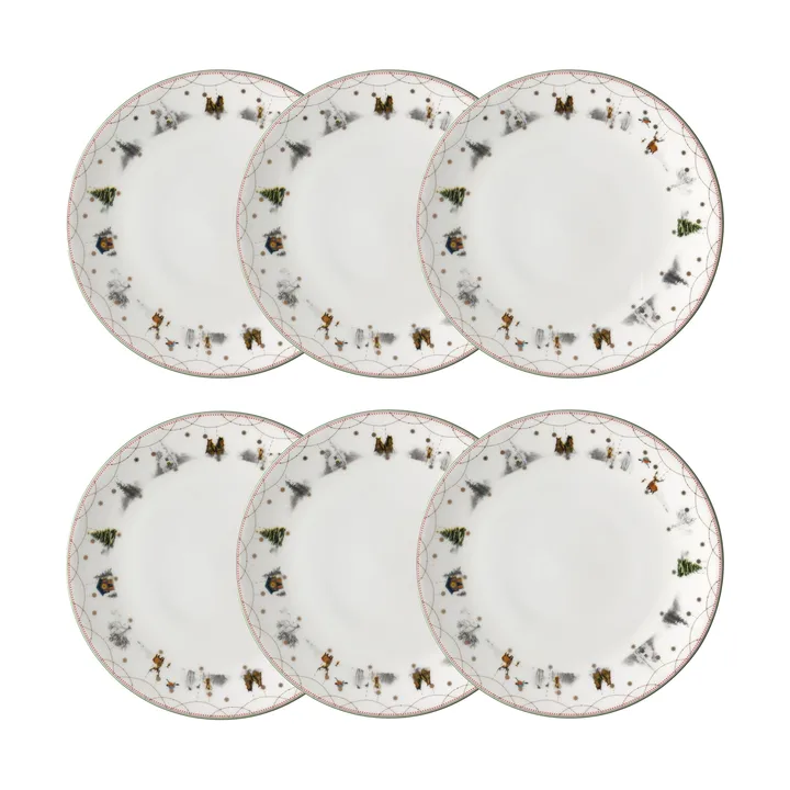 Prato Julemorgen Ø28 cm embalagem de 6 - undefined - Wik & Walsøe