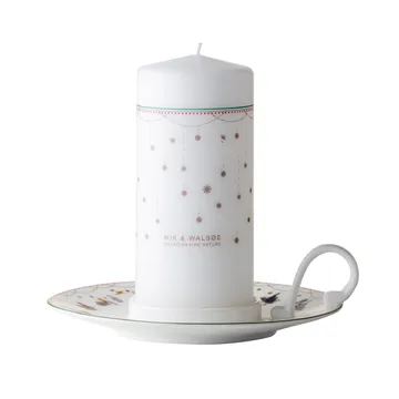 Suporte de velas Julemorgen Story - branco - Wik & Walsøe