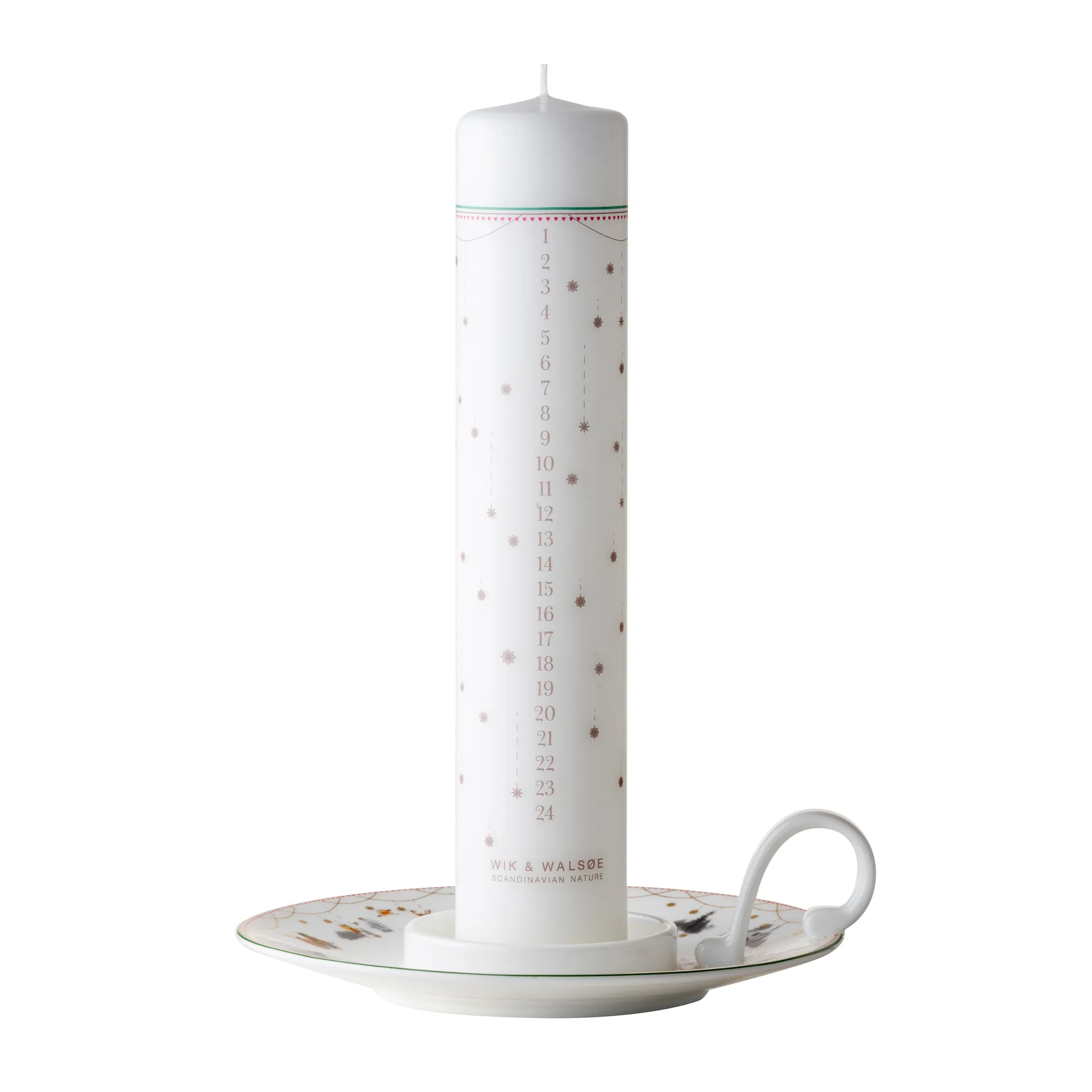 Suporte de velas Julemorgen Story, branco Wik & Walsøe