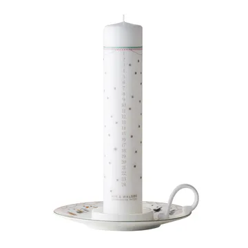 Suporte de velas Julemorgen Story - branco - Wik & Walsøe