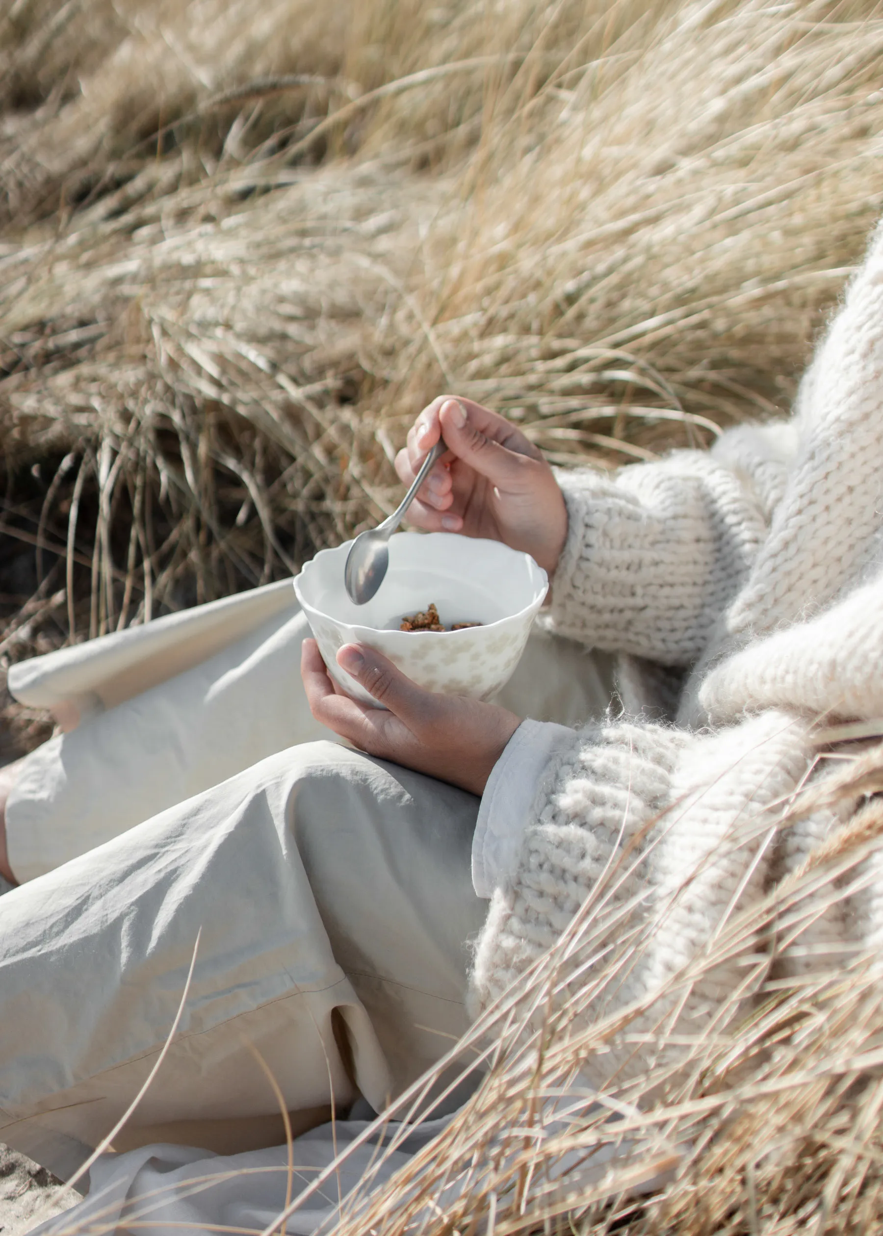 Tigela Slåpeblom Ø14 cm, cinza Wik & Walsøe