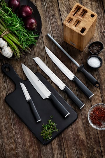 Bloco de facas cromargan Kineo, 4 facas - Aço inoxidável - WMF
