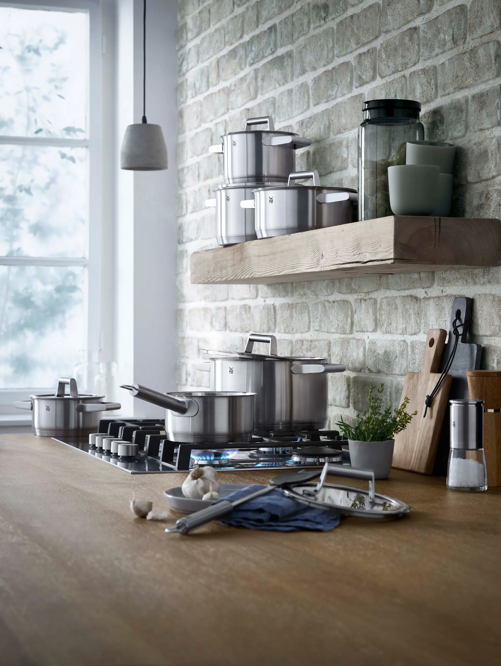 Caçarolas Comfort Line cromargan 5 un., Aço inoxidável WMF