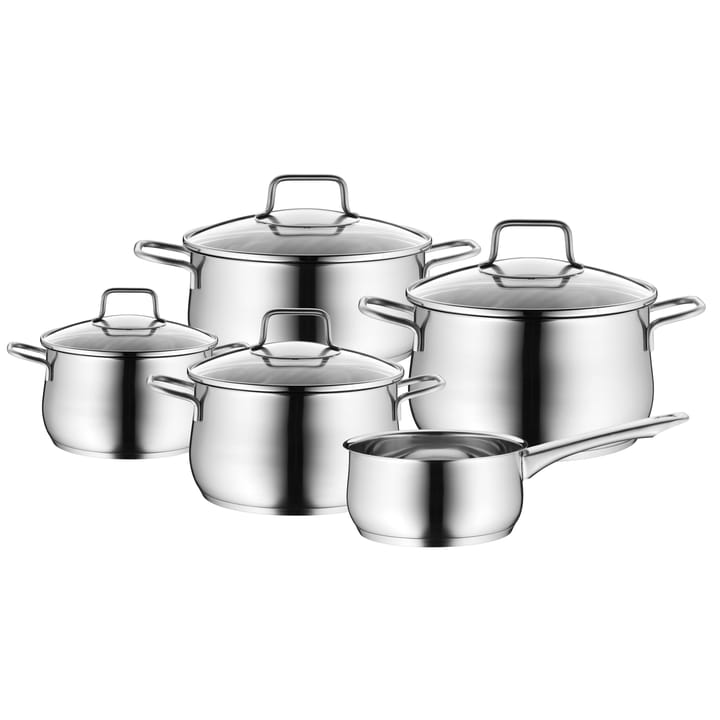 Conjunto de panelas Mattea, 5 peças, Aço inoxidável WMF