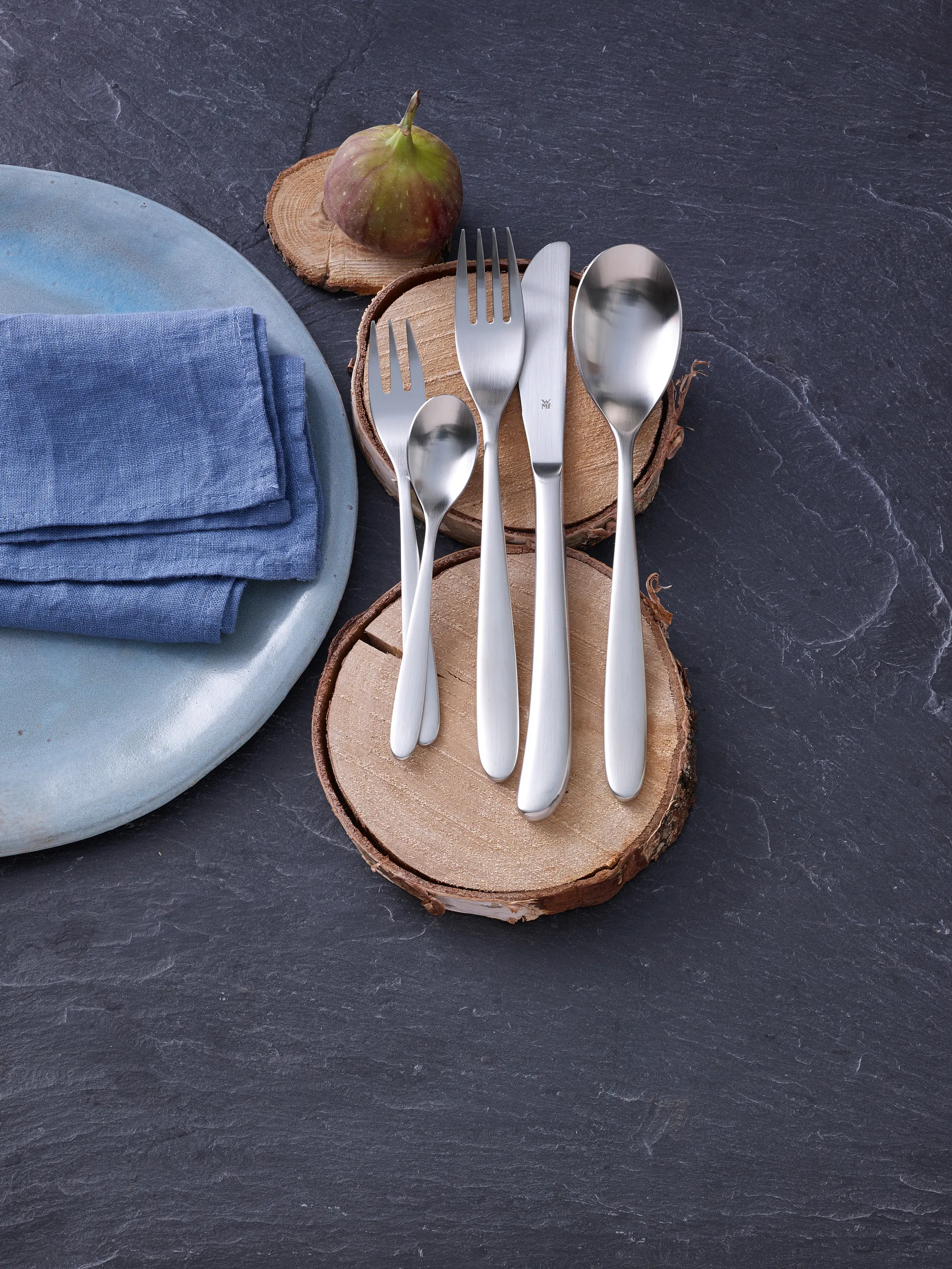 Conjunto de talheres Silk em aço cromargan polido, 30 unidades  WMF